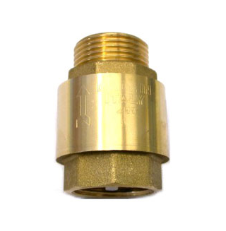 Messing tussenklep 1" inlaat x bi.dr., type 2151, kunststof geleiding