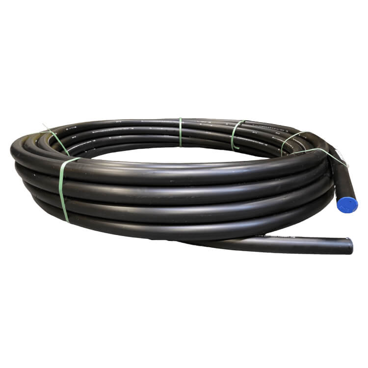 HDPE 100 Gasbuis, SDR17.6, PN6, GASTEC keur, rol = 50 mtr.