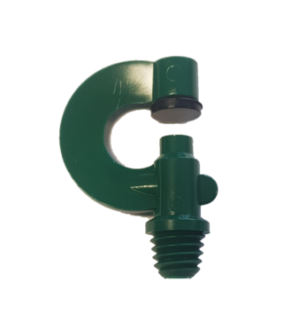 VdL Boogsproeier, groen, sproeiboring 2,00 mm, 3/8" WW bu.dr.