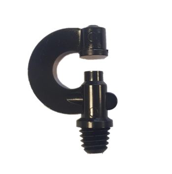 VdL Boogsproeier, zwart, sproeiboring 3,25 mm, 3/8" WW bu.dr.