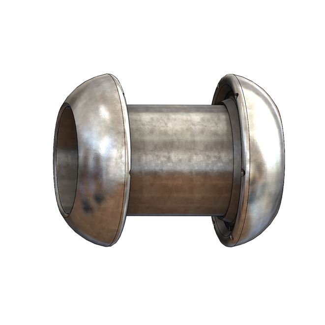 Cardan omkeerstuk Vader x Vader-deel, verzinkt, IT