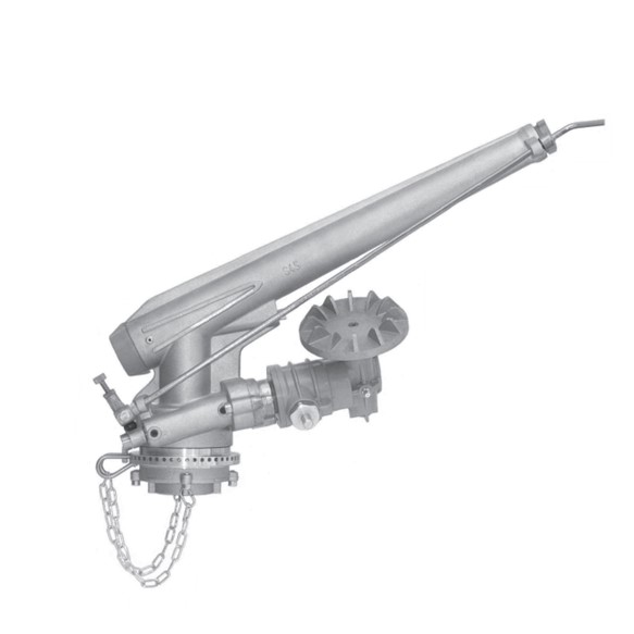 Nodolini sproeier type S45, sector / rondgaand, 1 1/2" bi. dr., 25°, incl. 8 nozzles